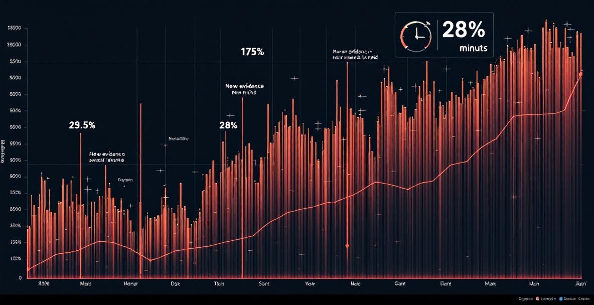 Prediction market chart showing price updates as new information arrives