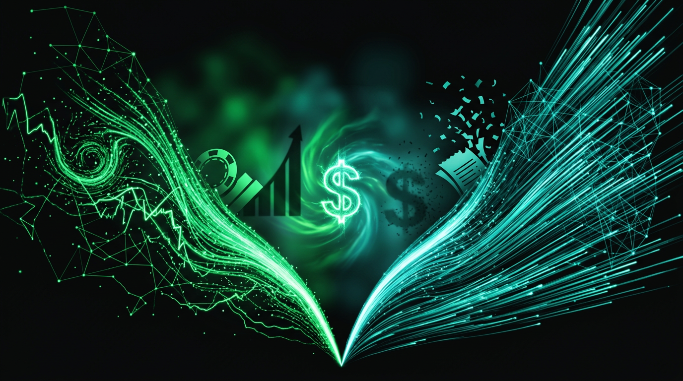 Side-by-side comparison of prediction market and sports betting interfaces